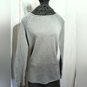 Gray Wooden Ships knit sweater sz s/m